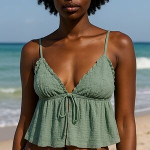 Princess Polly Seafoam Textured Top